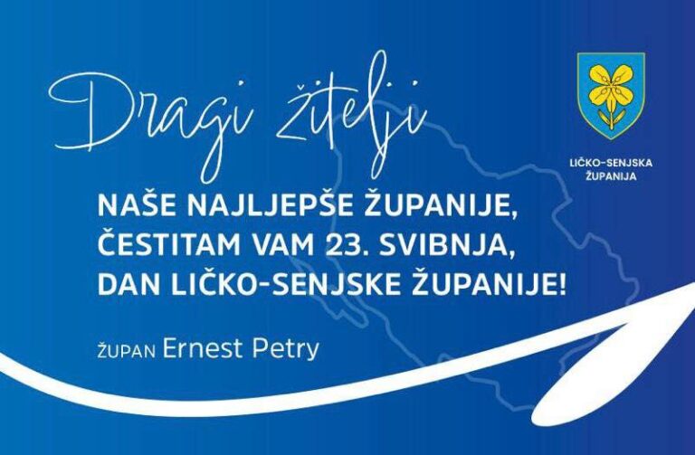 Župan Ernest Petry čestitao Dan Ličko senjske županije