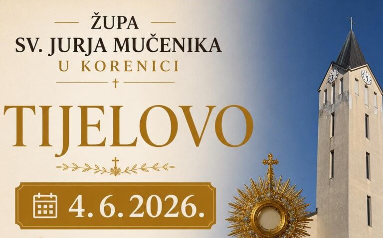 Tijelovo svečano obilježeno u župi sv. Jurja mučenika u Korenici