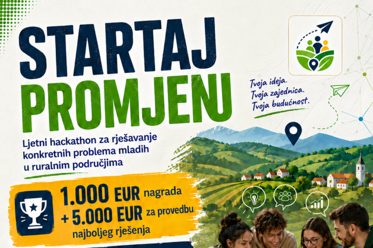Startaj promjenu donosi ljetni hackathon za rješavanje problema mladih u ruralnim područjima